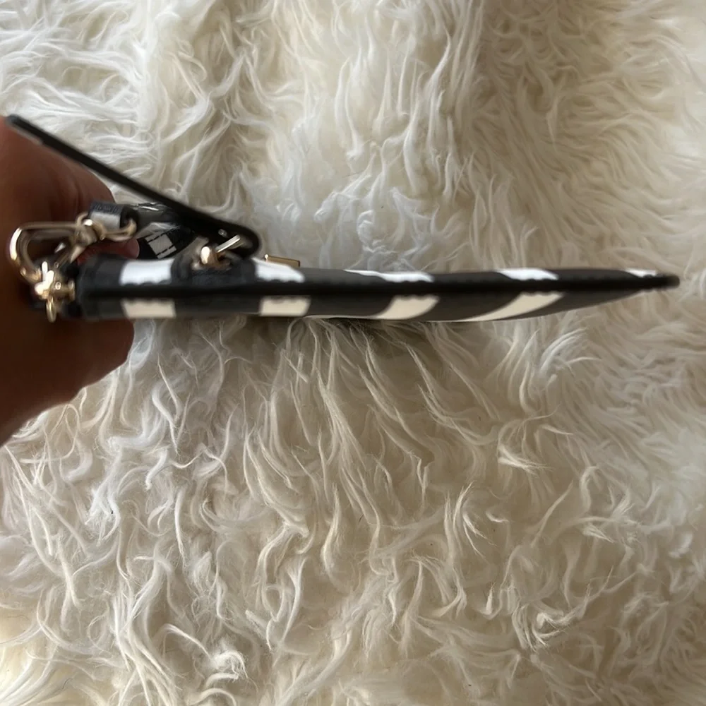 Kate Spade Shore Street Sailing Stripe Tinie Wristlet Black Multi - Picture 7 of 10